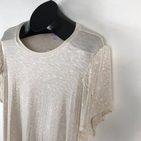 NEW LuLaRoe Olive Tulip Sleeved Top Women's Large Stretch Knit Casual Summer - Picture 3 of 10